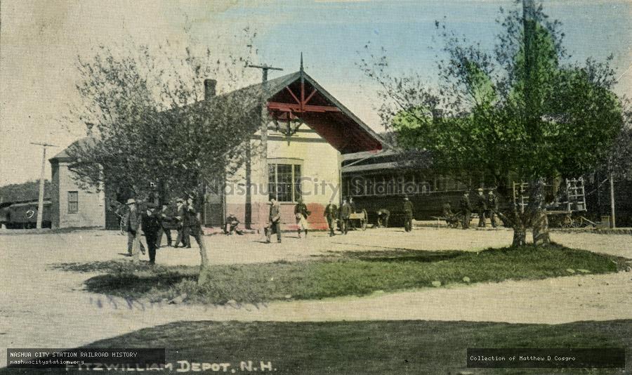 Postcard: Fitzwilliam Depot, New Hampshire